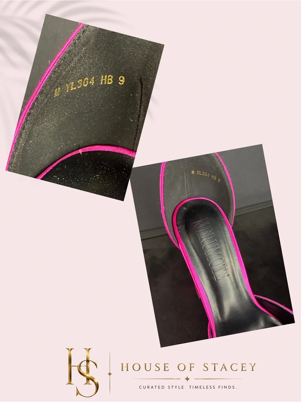 Hot Pink Satin Platform Ankle Strap Block Heels Size 9